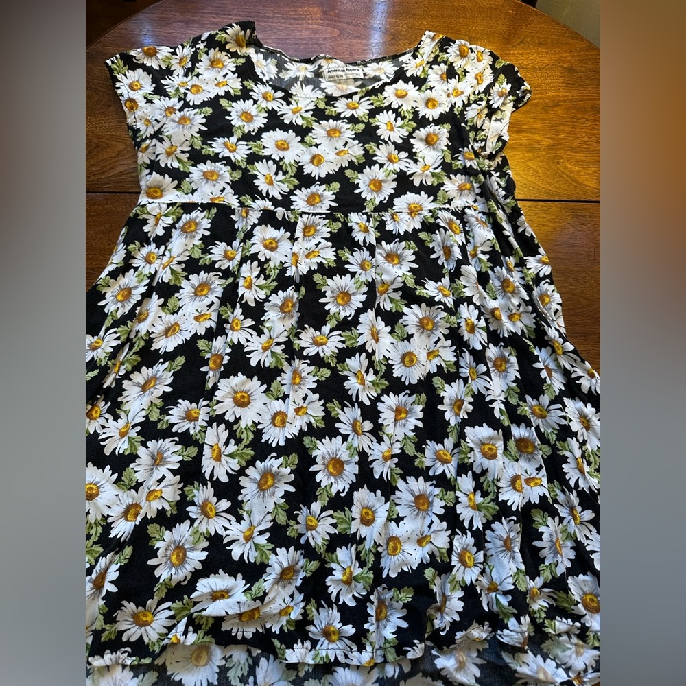 Babydoll American Apparel M dress with sunflowers.